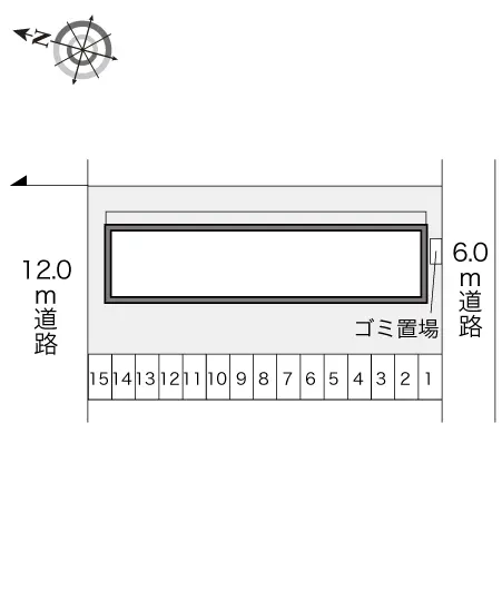 ★手数料０円★比企郡滑川町月の輪４丁目　月極駐車場（LP）